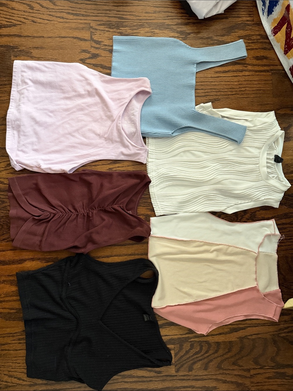 Mixed Women’s Tank Tops Pack - Pastel Blue, Pink, White, Black, Brown